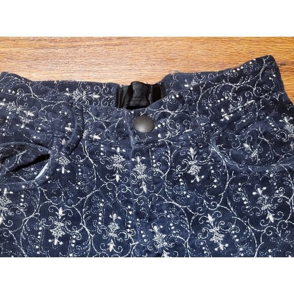 Vintage SNOB Made In Yugoslavia Corduroy Embroidered Flare Pants 70s - Picture 4 of 6